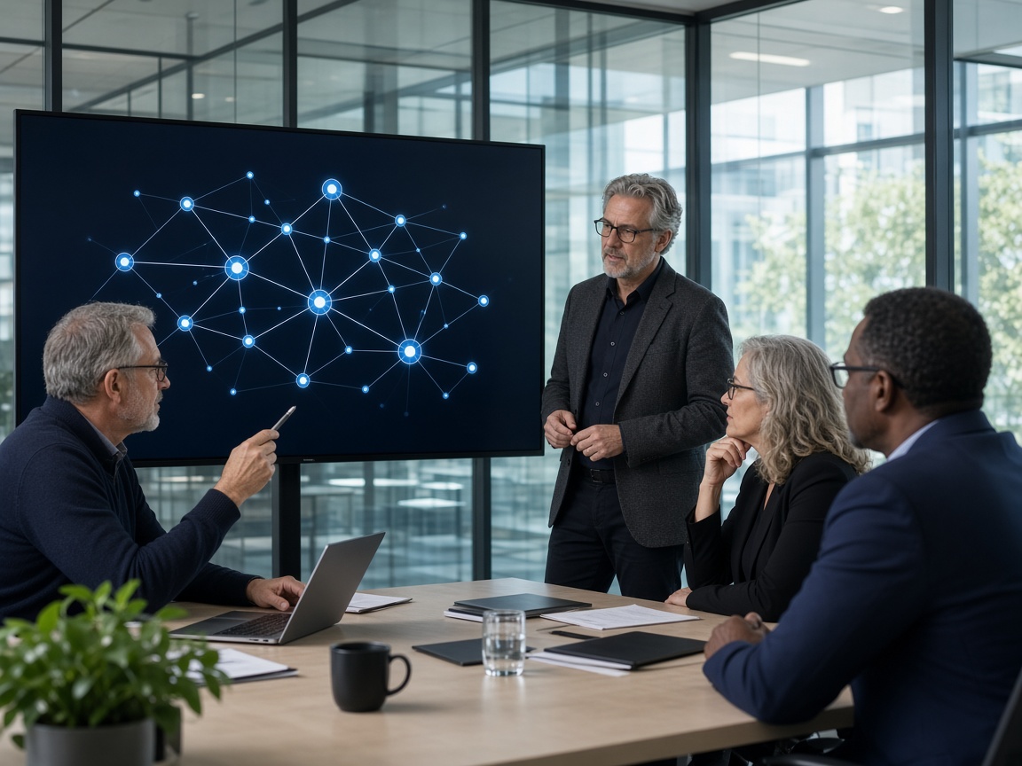 Technology professionals reviewing enterprise architecture